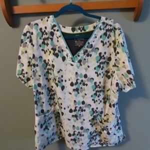 Women's Multicolor Scrub Top